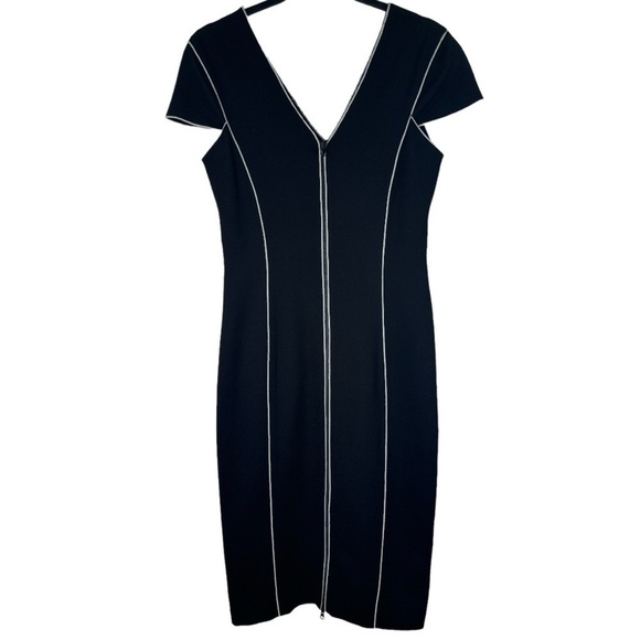 Isabel De Pedro Black White Stitch Dress NWT Size 6 - Picture 10 of 15